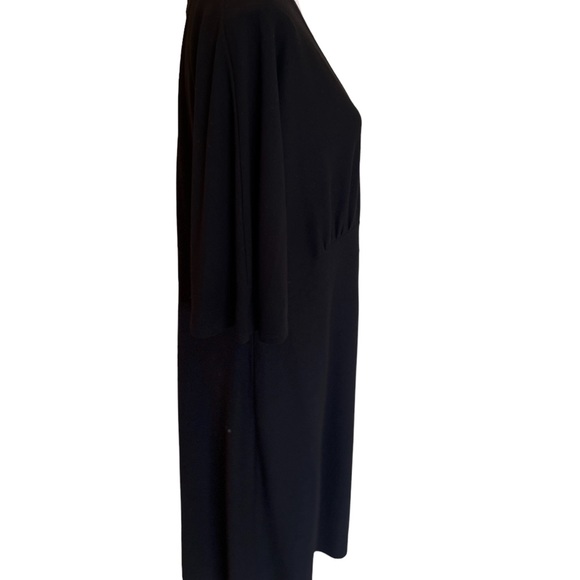 Avenue Maxi Dress Dolman Sleeves Plus Size 22 24 Soft by Avenue Washable Black - Picture 6 of 7